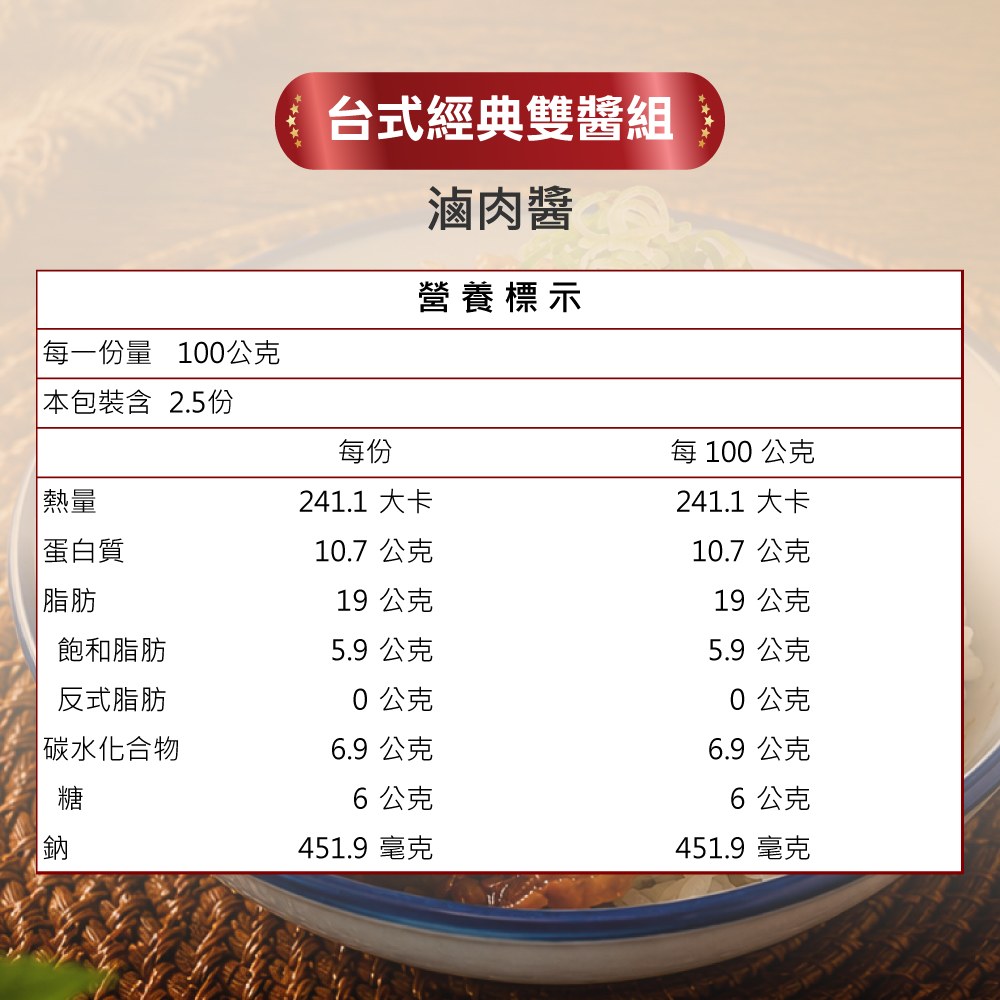 台式經典雙醬組