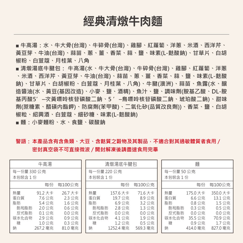 經典清燉牛肉麵